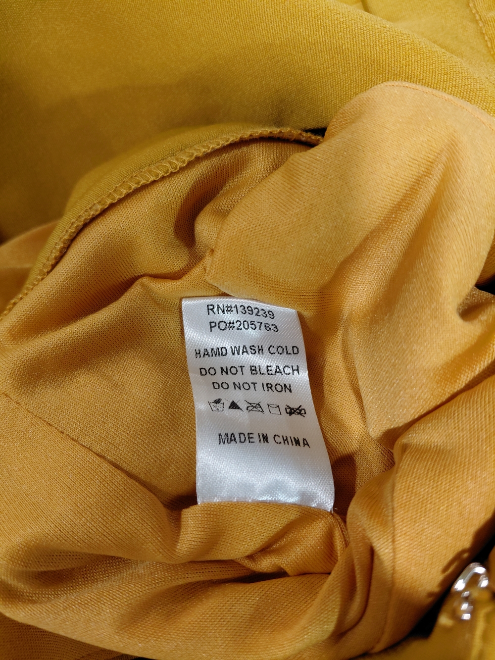 DO+BE Mustard Yellow Deep V Long Sleeve Romper - Picture 7 of 7